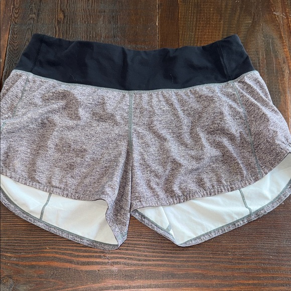 Lululemon Women's Heather Gray Athletic Shorts - Picture 2 of 7